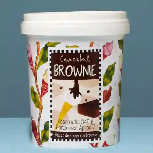 Medio Litro de Helado de Brownie