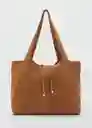 Bolso M Curry Cuero Talla 99 Mujer Mango
