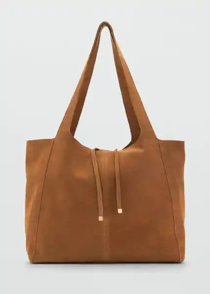 Bolso M Curry Cuero Talla 99 Mujer Mango