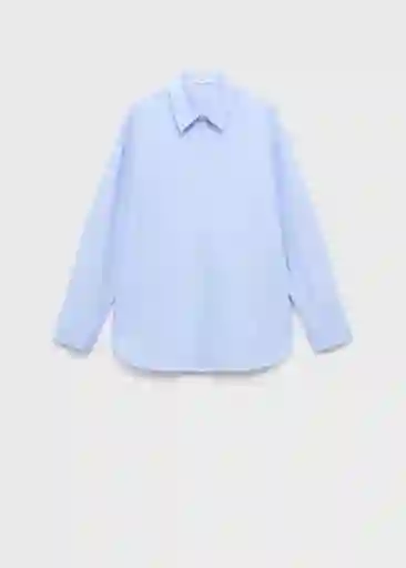 Camisa Juany Celeste Talla XS Mujer Mango