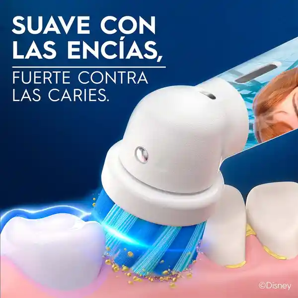 Oral-B Disney Princesas Cepillo de Dientes Eléctrico Infantil (+3 años) Cabezal Redondo 4 Stickers Personalizables Rosado