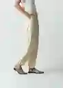 Pantalón Nina Mujer Crudo Crema Claro T 12 032G382 Naf Naf