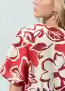 Camisa Mujer Rojo Pompeya Oscuro Talla M 512G334 Naf Naf