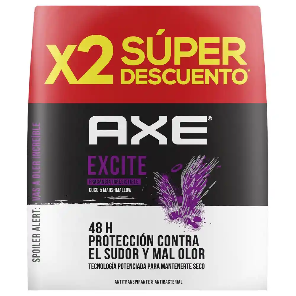 Axe Pack Antitranspirante Fragancia Irresistible Coco y Masmelo
