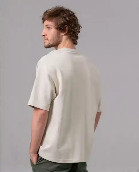 Camiseta Hombre Beige Arena Claro Talla M 95422 Rifle