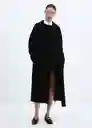 Abrigo London Negro Talla 24 Mujer Mango