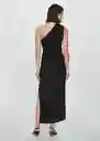 Vestido Naty Negro Talla 18 Mujer Mango