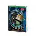 Scribe Cuaderno Cosido Medio Doble Linea / Ferrocarril 50 Hojas