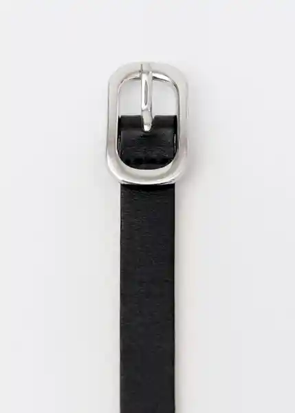Cinturón Twice Negro Talla M Mujer Mango