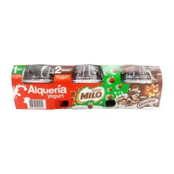 Yogurt Alquería Chocapic + Alquería Milo