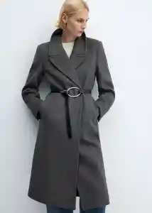 Abrigo Eye Gris Talla S Mujer Mango