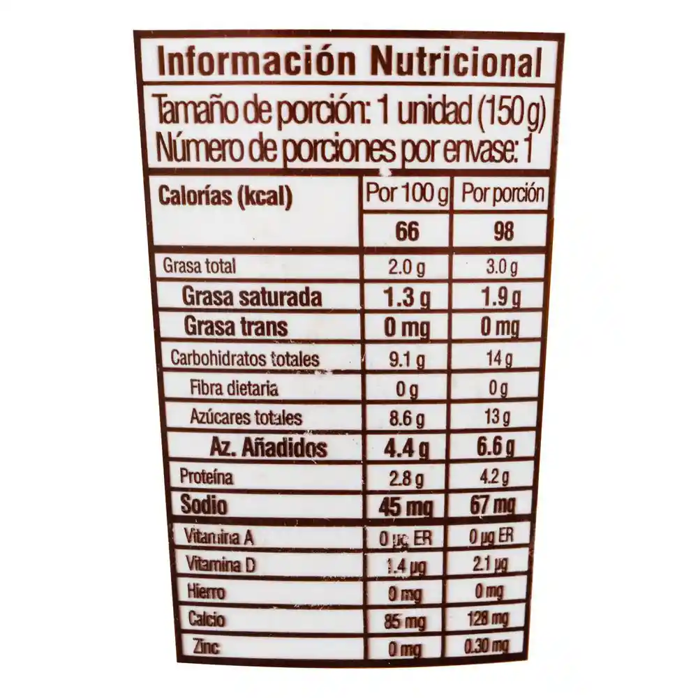 Freskaleche Yogurt Arequipe Con Pasas Vaso