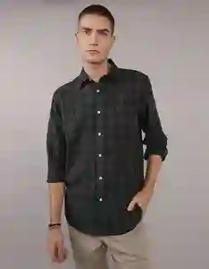 Camisa Hombre Verde Talla: LARGE 2659309 American Eagle