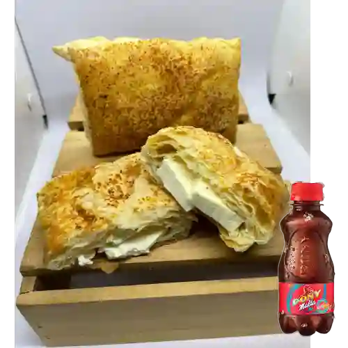 Combo Pastel de Queso + Pony Malta 200 ml