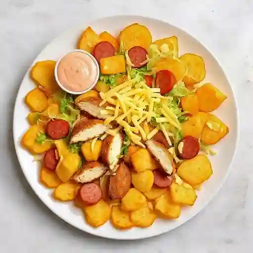 Salchipapa Ranchera/pollo