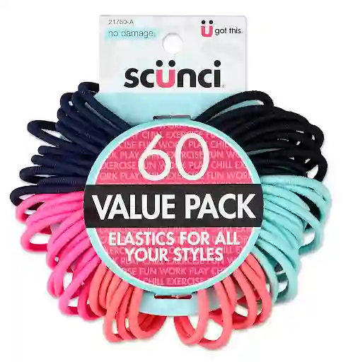 Scunci Bandas Elásticas Para el Cabello Color Pastel