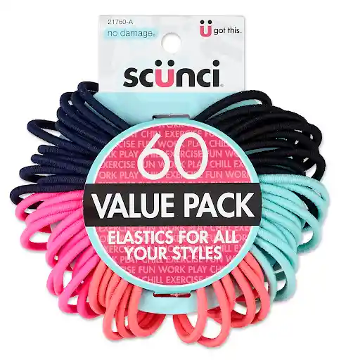 Scunci Bandas Elásticas Para el Cabello Color Pastel