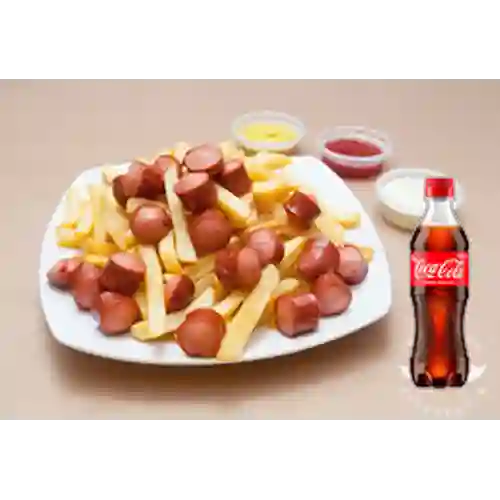 Combo Salchipapa + Coca-Cola Sabor Original 400 ml