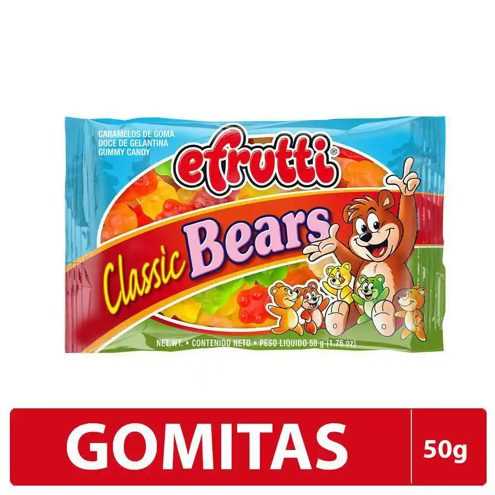 Efrutti Gomas de Gelatina Classic Bears