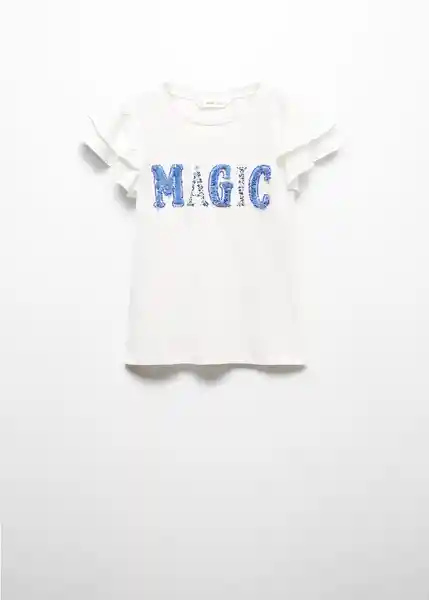 Camiseta Magic Off White Talla 12 Niñas Mango