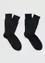 Calcetines Scotbla Negro Talla 42 Hombre Mango