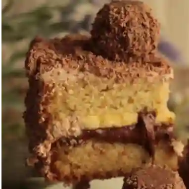 Torta de trufa banano