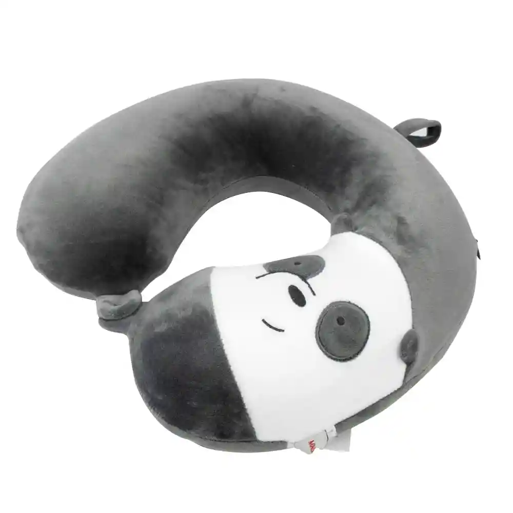 Miniso Cojín Para Viaje Memory Foam Panda We Bare Bears Gris