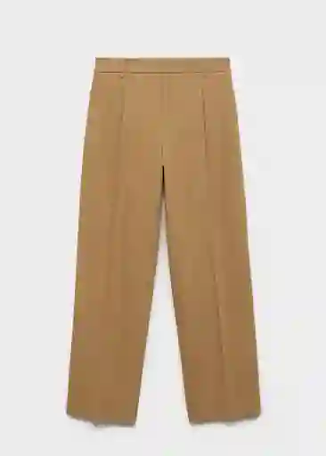 Pantalón Cesarw Camel Talla 38 Mujer Mango