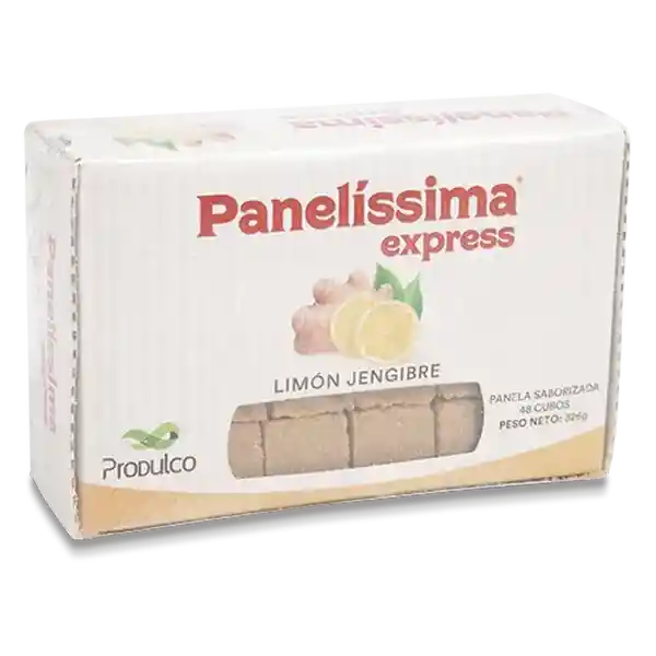 Panelissima Panela Saborizada Express Limón Jengibre en Cubos