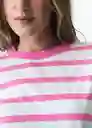 Camiseta Mujer Crudo Puro Claro Talla L 403G045 Naf Naf