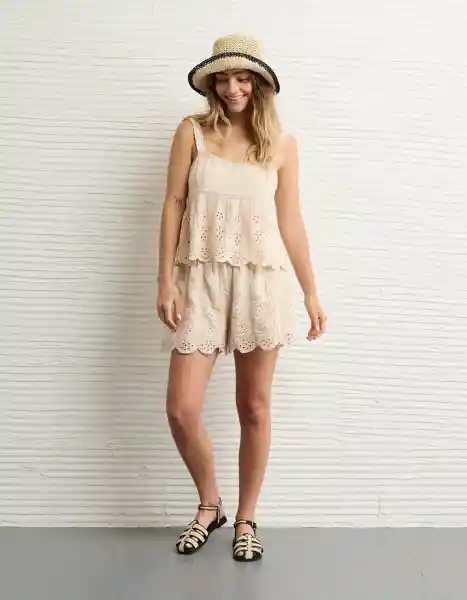 Short Mujer Blanco Talla: LARGE 8274106 American Eagle