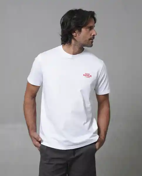 Camiseta Hombre Blanco Talla M 109G021_BLA110601 Rifle