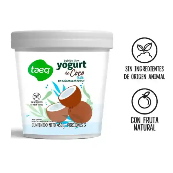 Yogurt a Base de Coco Natural Taeq