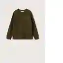 Sudadera Hongkong Khaki Talla 12 Niños Mango