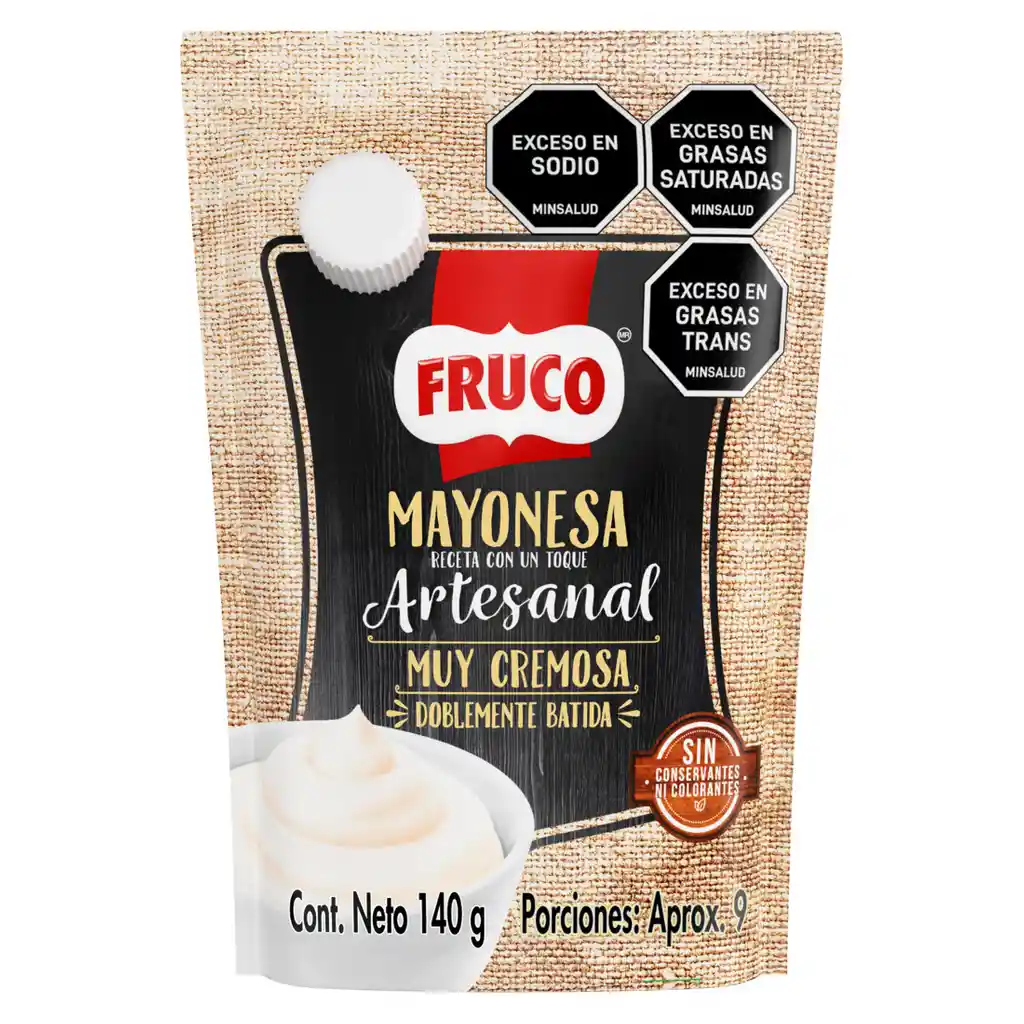 Mayonesa receta Artesanal Fruco 140G