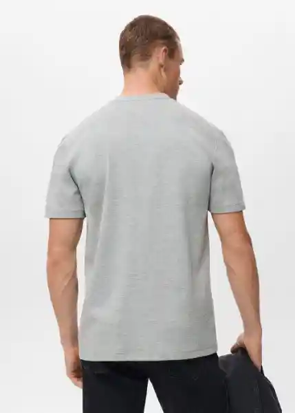 Camiseta Kimi Gris Medio Vigore Talla S Hombre Mango