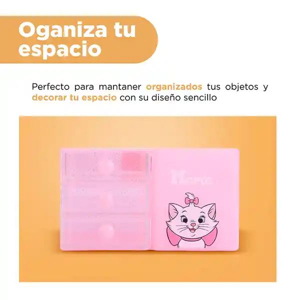 Organizador de Plástico Disney Cat Colección Marie Rosa Miniso