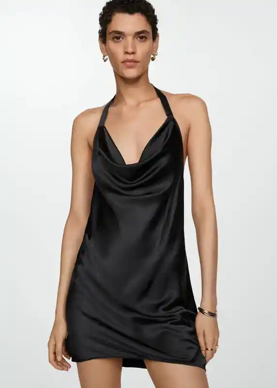 Vestido Orly-l Negro Talla Xs Mujer Mango