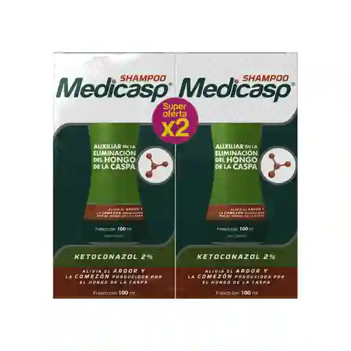Medicasp Shampoo Capilar Anticaspa Ketoconazol X 2 Unid