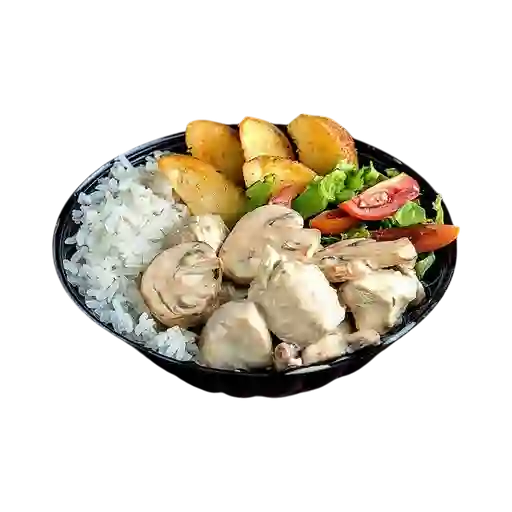 Bowl de Pollo y Champiñones