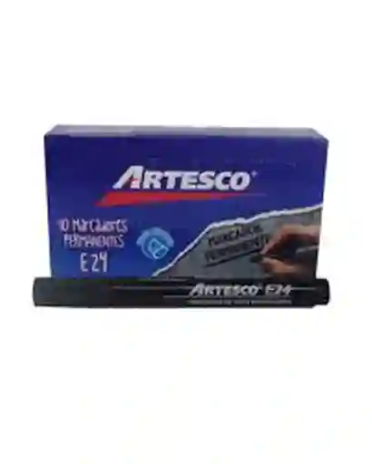 Marcador Negro Permanente Artesco