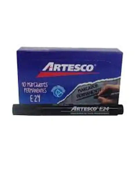 Marcador Negro Permanente Artesco