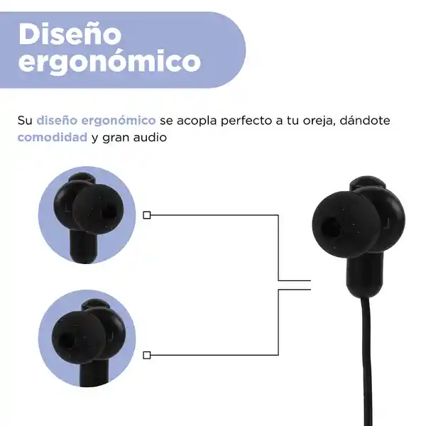 Audífonos 3 Life is For Fun Serie Negro 5 mm Miniso