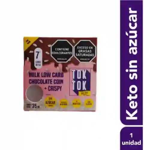 Milk Low Carb Chocolate Coin + Crispy
