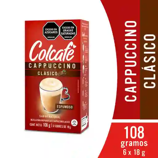 Cappuccino Colcafé clásico x 6 sobres