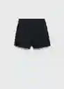 Short Malu5-h Negro Talla 38 Mujer Mango