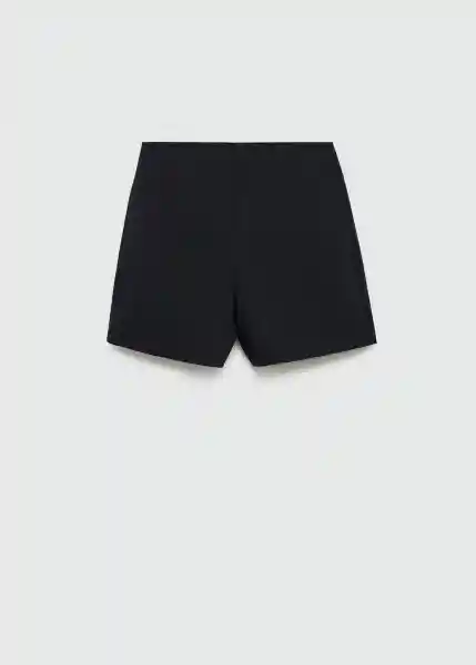 Short Malu5-h Negro Talla 38 Mujer Mango