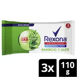 Rexona Pack Jabón Antibacterial Bamboo y Aloe