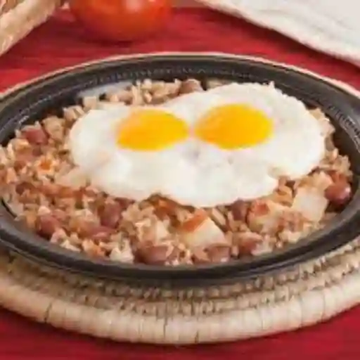 Calentado con carne