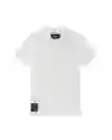 Camiseta Racing Fabric Masculino Blanco Claro Talla L Chevignon